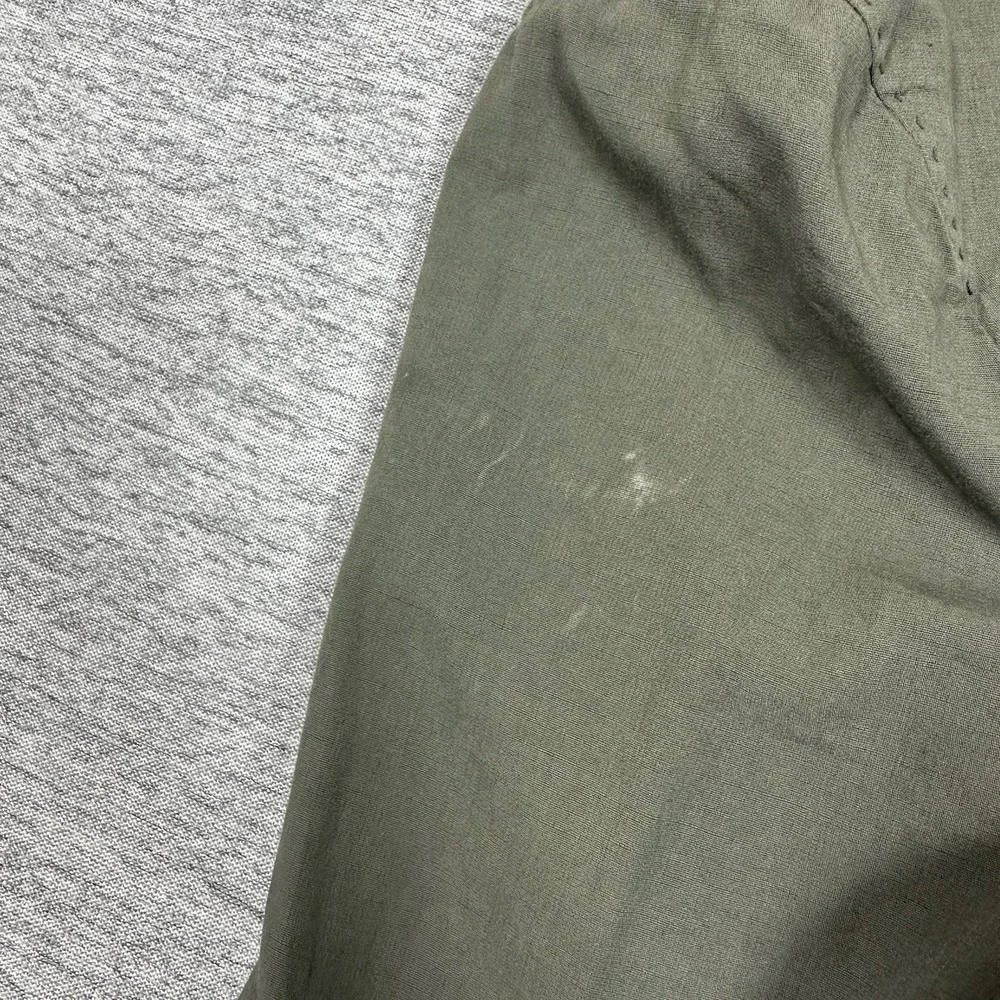 Lardini Blazer Mens 42 Green Gray Unstructured Lightweight Cotton Linen Travel